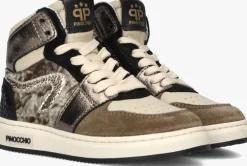 taupe pinocchio hoge sneakers p1765