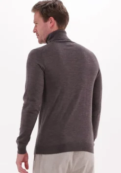 taupe profuomo coltrui pullover roll neck