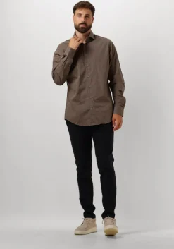 taupe profuomo klassiek overhemd shirt cutaway sc sf