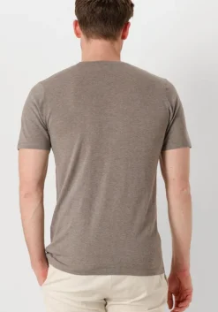 taupe profuomo t-shirt t-shirt crew neck ss