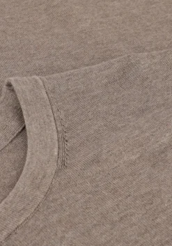 taupe profuomo t-shirt t-shirt crew neck ss