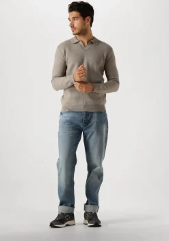 taupe pure path polo regular fit knitwear polo808