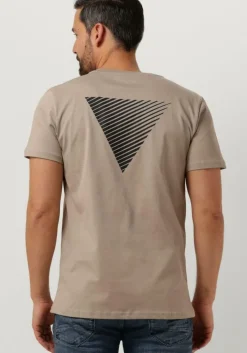 taupe pure path t-shirt essential logo t-shirt