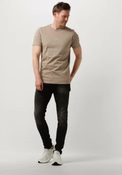 taupe pure path t-shirt tshirt with front and back print