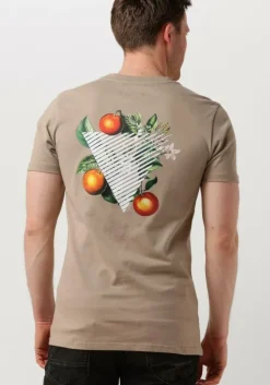 taupe pure path t-shirt tshirt with front and back print