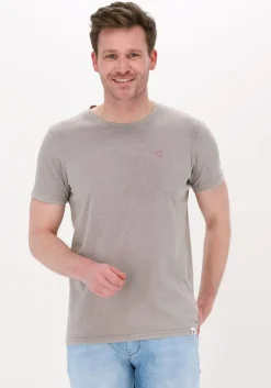 taupe purewhite t-shirt 22010114