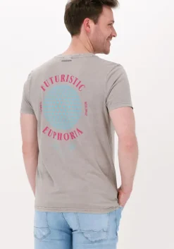 taupe purewhite t-shirt 22010114