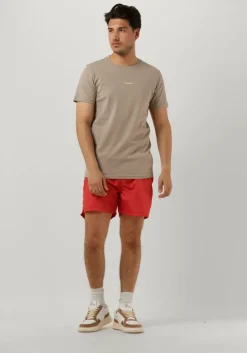 taupe purewhite t-shirt pure logo tee