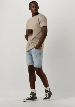 taupe purewhite t-shirt pure logo tee