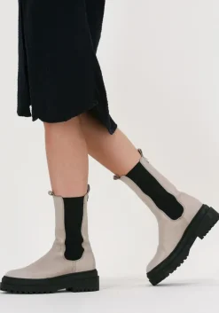 taupe red-rag chelsea boots 74434