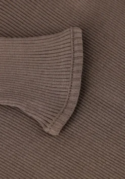 taupe rosemunde coltrui silk t-shirt w/ roller neck