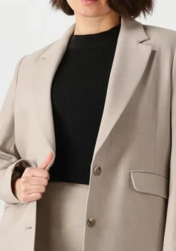 taupe selected femme blazer slfrita ls relaxed blazer