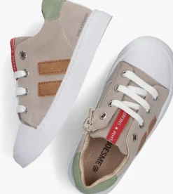 taupe shoesme lage sneakers sh23s004