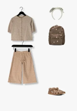 taupe shoesme platte sandalen cs24s017