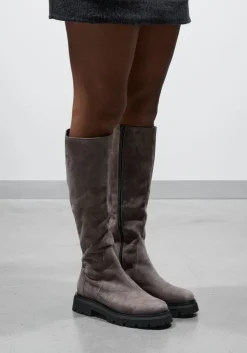 taupe stefano lauran hoge laarzen s3300