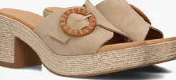taupe stefano lauran sandalen met hak 2503