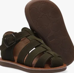 taupe ton & ton platte sandalen pl_omo09