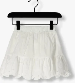 witte alix mini minirok broderie skirt