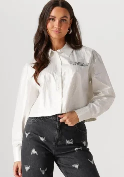 witte alix the label blouses ladies woven pintstipe blouse