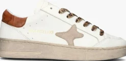 witte ama brand deluxe lage sneakers slam