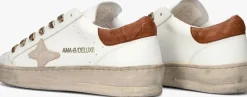 witte ama brand deluxe lage sneakers slam