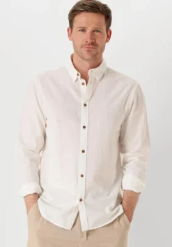 witte anerkjendt casual overhemd akleif l/s cot/linen shirt