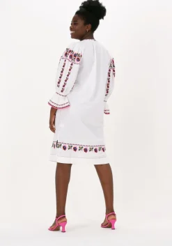 witte antik batik mini jurk milda dress