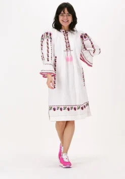 witte antik batik mini jurk milda dress