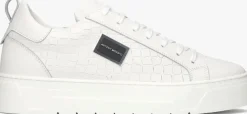 witte antony morato lage sneakers leather bold