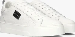 witte antony morato lage sneakers leather bold