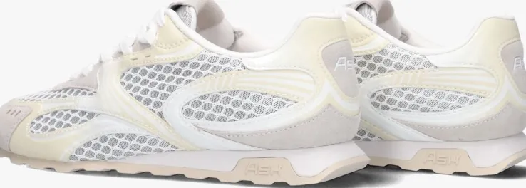 witte ash lage sneakers kabuki