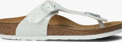 witte birkenstock teenslippers gizeh kids