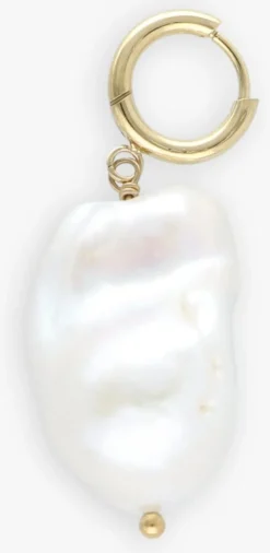 witte bonnie studios bedels big baroque pearl pendant