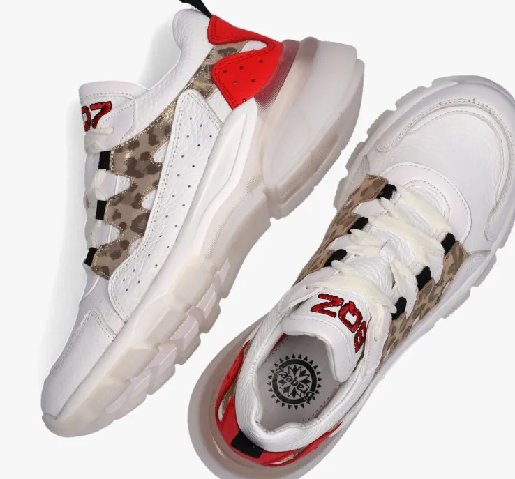 witte braqeez lage sneakers gwen genna