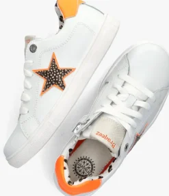witte braqeez lage sneakers leigh louwies