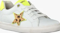 witte braqeez lage sneakers leigh louwies