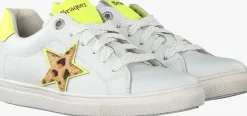 witte braqeez lage sneakers leigh louwies
