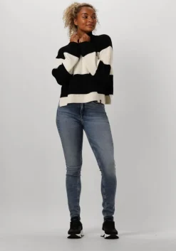 witte calvin klein coltrui chunky loose high neck sweater