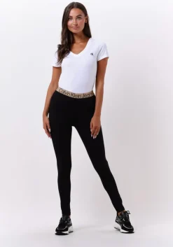 witte calvin klein t-shirt ck embroidery stretch