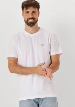 witte calvin klein t-shirt woven label regular tee