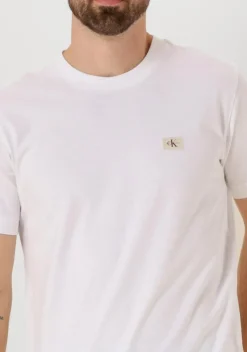 witte calvin klein t-shirt woven label regular tee