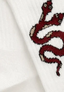 witte carlijnq sokken sport socks serpent - sport socks