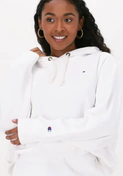 witte champion trui hooded sweatshirt dms plain