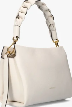 witte coccinelle schoudertas boheme grana double