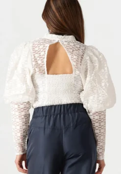witte co'couture blouses elinor open back blouse
