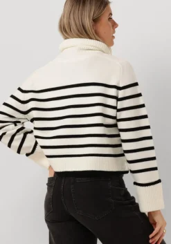 witte co'couture coltrui mero crop stripe knit