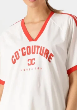 witte co'couture t-shirt siaracc oversize sporty v-tee