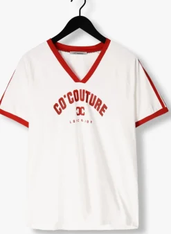 witte co'couture t-shirt siaracc oversize sporty v-tee