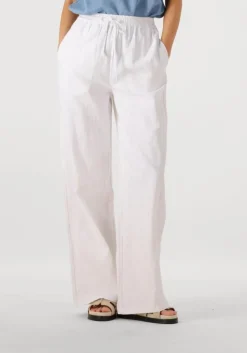 witte co'couture wijde broek loisecc linen long pant