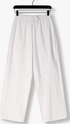 witte co'couture wijde broek loisecc linen long pant